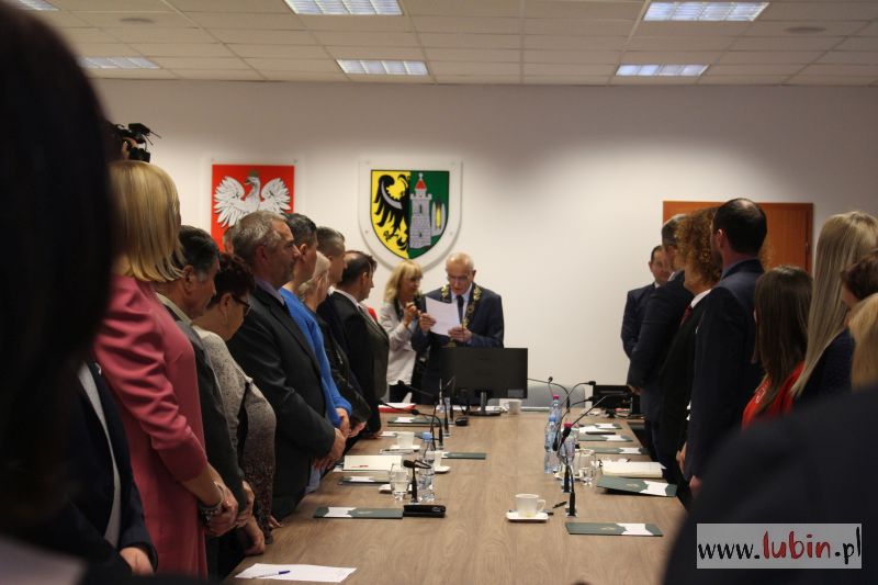 Wójt gminy Lubin i radni zaprzysiężeni
