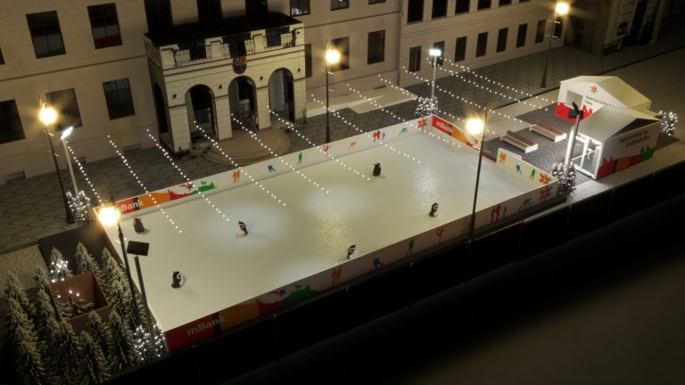 Lodowisko w rynku (FOTO)