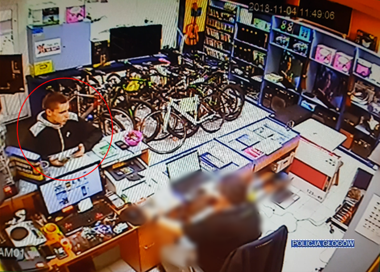 Głogowska policja szuka złodzieja telefonów