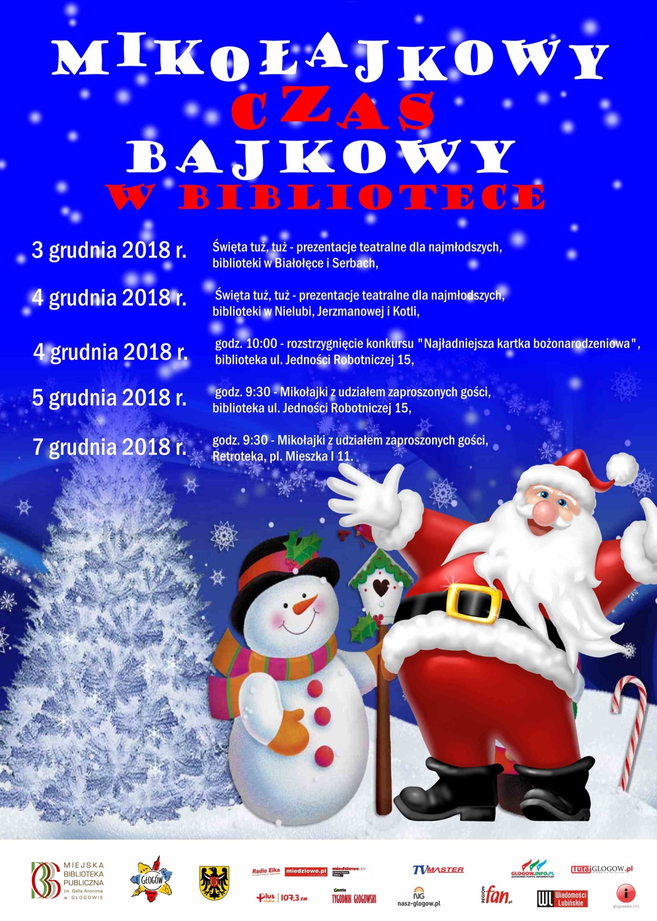 Mikołaj odwiedzi biblioteki