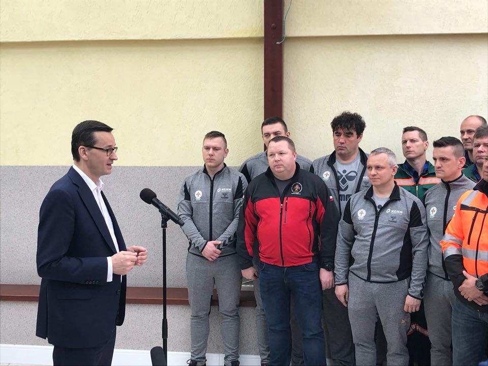 Premier dziękuje ratownikom z KGHM