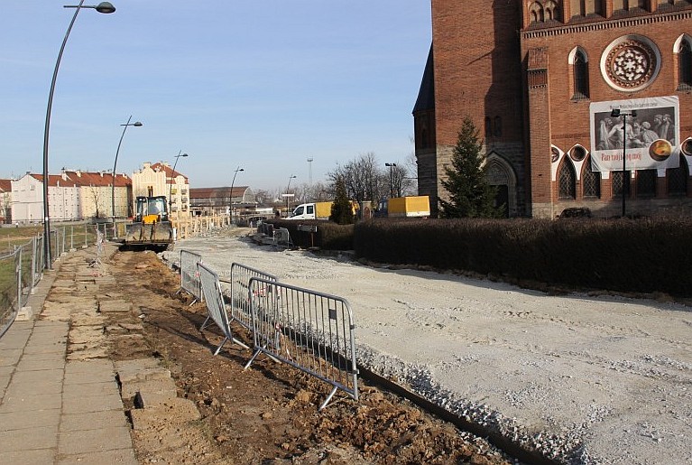 Wykonawca doradza, by omijać ul. Nadbrzeżną