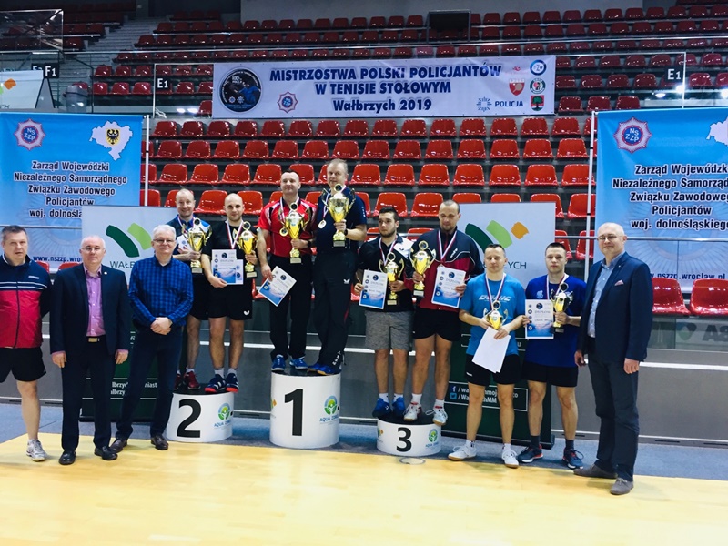 Polkowicki wicemistrz Polski Policjantów w Tenisie Stołowym
