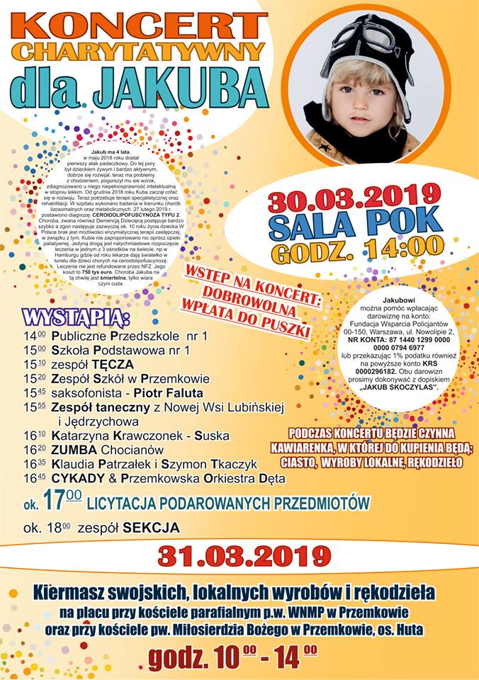 W Przemkowie zagrają i zatańczą dla Jakuba