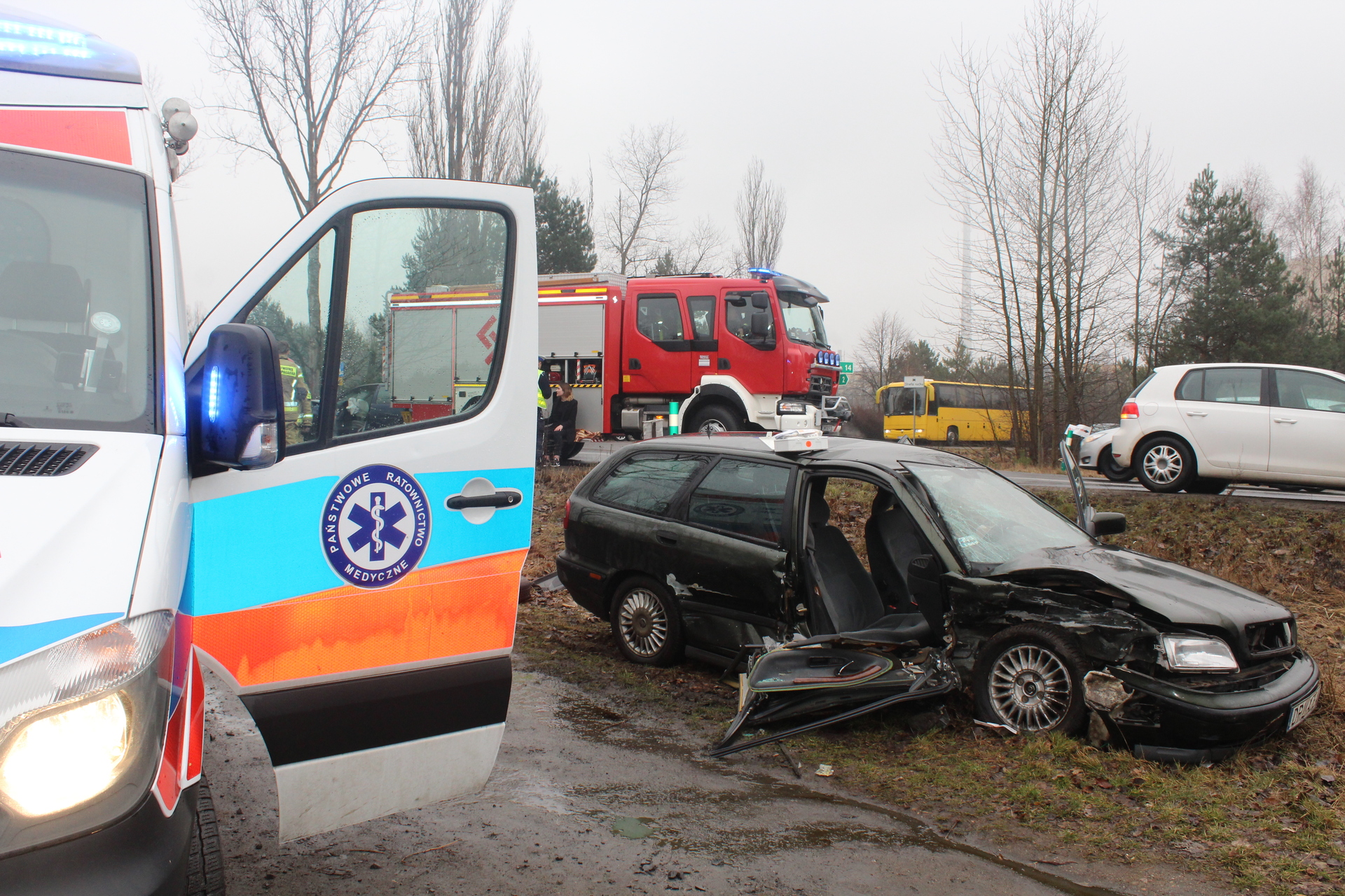 Kolejna kolizja na skrzyżowaniu koło szybu Polkowice Główne (FOTO)