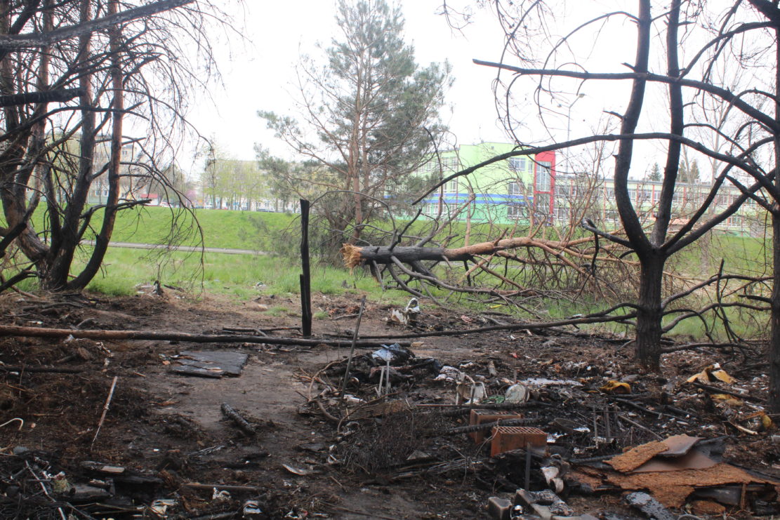Tragiczny finał pożaru w obozowisku bezdomnych (WIDEO)