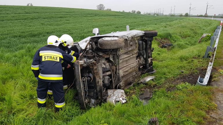 Podróż zakończył w przydrożnym rowie (FOTO)
