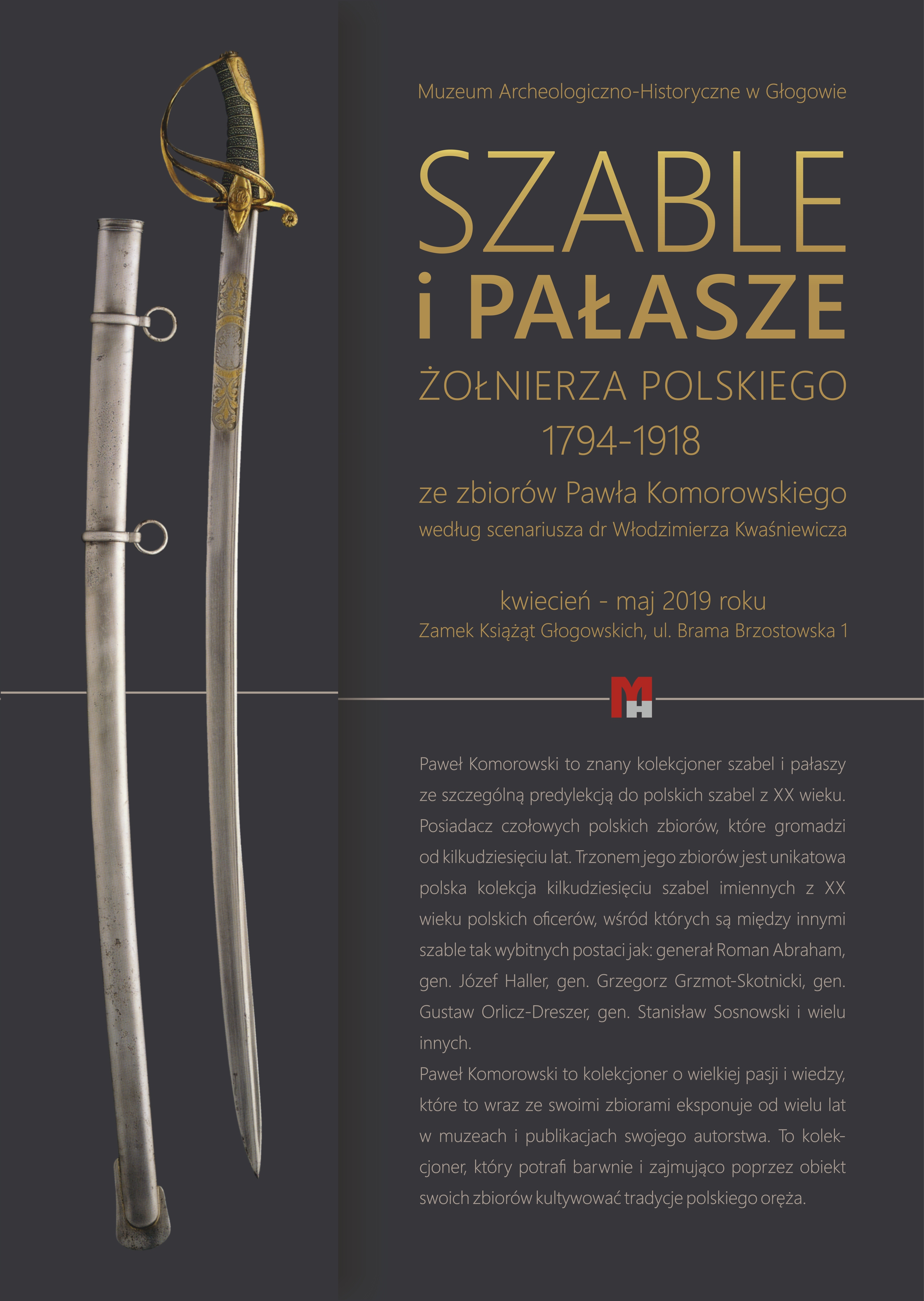 Szable i pałasze w MAH