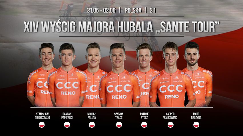 Skład CCC na Wyścig Majora Hubala