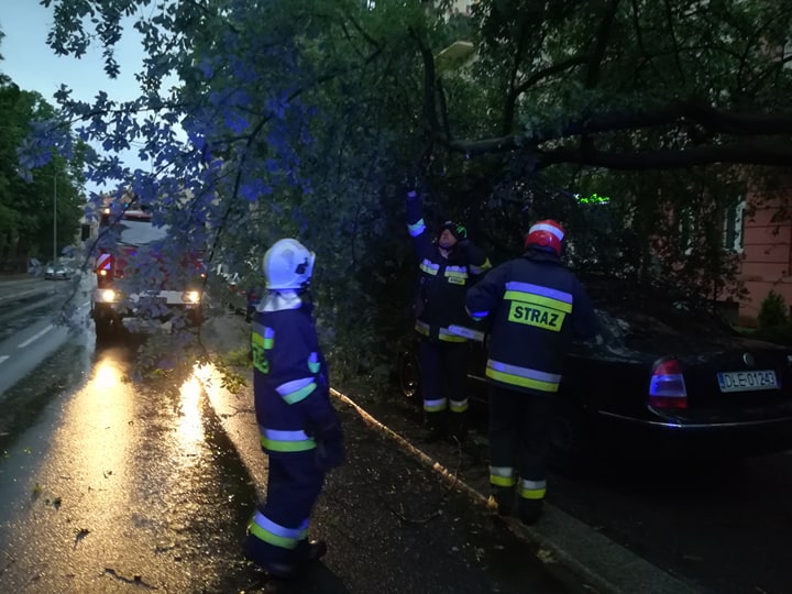 Gwałtowna burza w Legnicy (WIDEO)