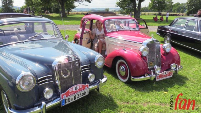 Oldtimery spod znaku mercedesa zawitały do Jawora (FOTO, WIDEO)