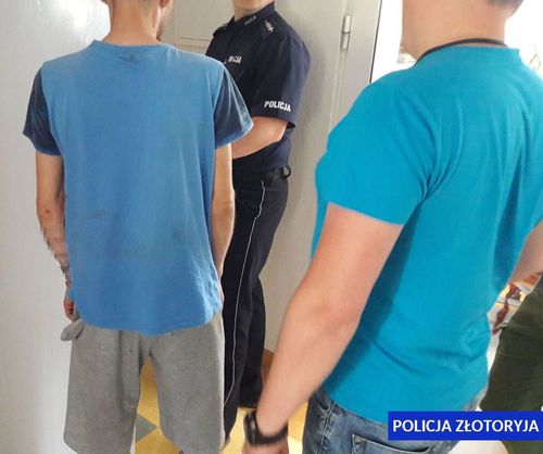 Na widok policji zaczął uciekać