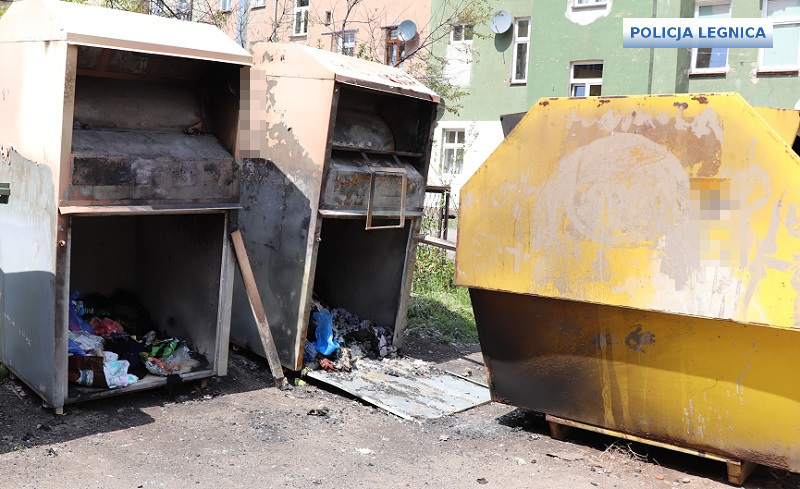 Podpalał śmietniki i kontenery na ubrania (WIDEO)