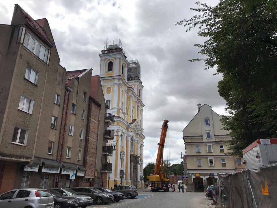 Trwa odbudowa kościoła Bożego Ciała w Głogowie