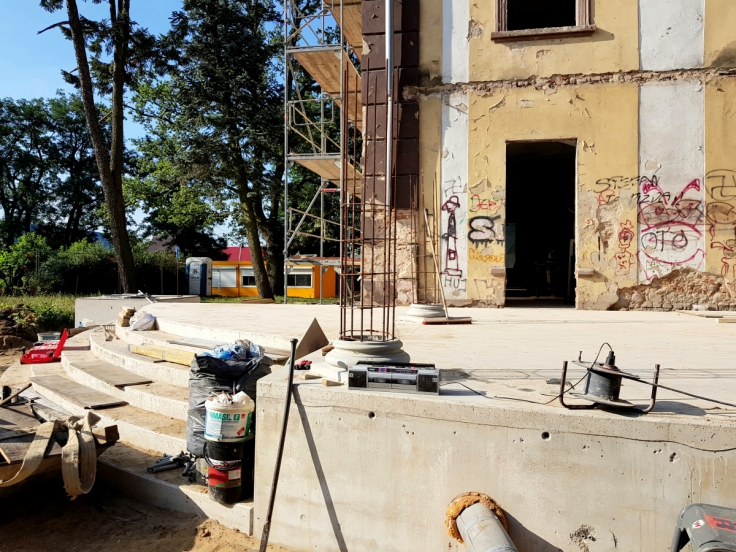 Ciekawostka w remontowanym pałacu