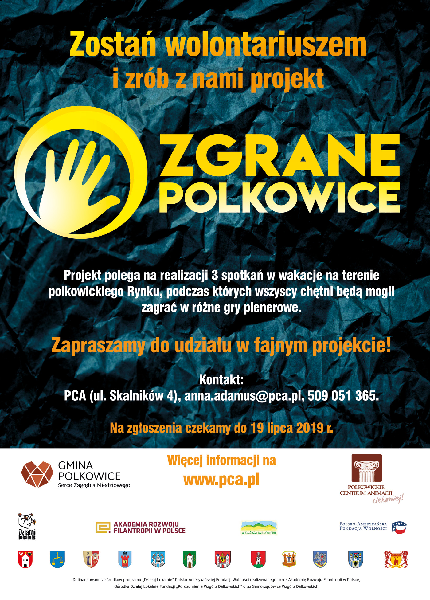 „Zgrane Polkowice” czekają na wolontariuszy