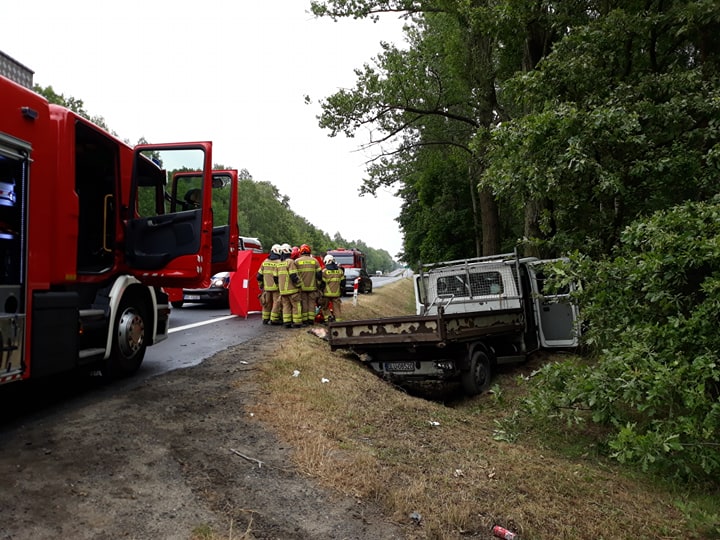 Tragedia na „trójce” koło Lubina (FOTO)