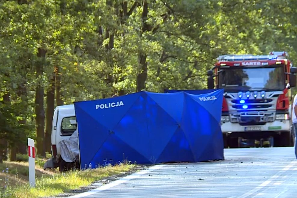 Śmiertelny wypadek pod Kawicami (WIDEO)