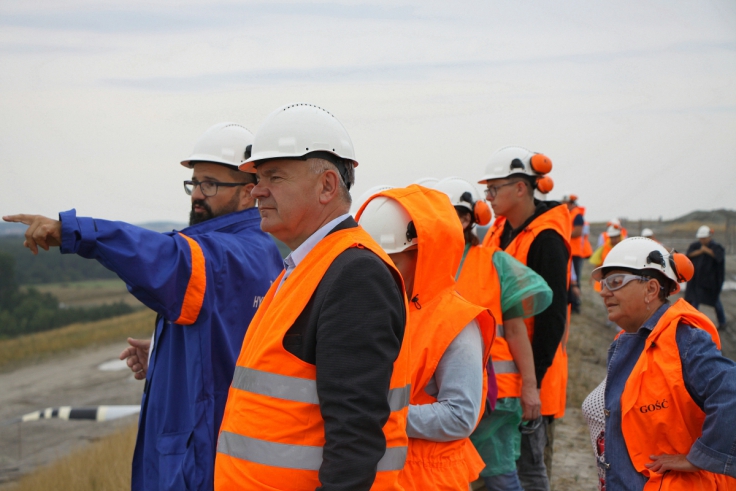 Zobaczyli rozbudowę zbiornika