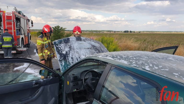 Audi poszło z dymem (FOTO, WIDEO)