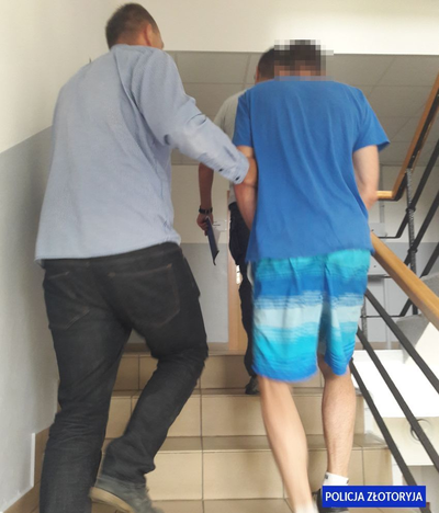 Amator samochodowych kół w rękach policji