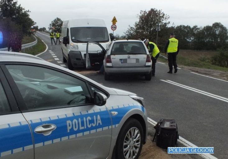 Kolizja w Grodźcu Małym. Policja apeluje do kierowców