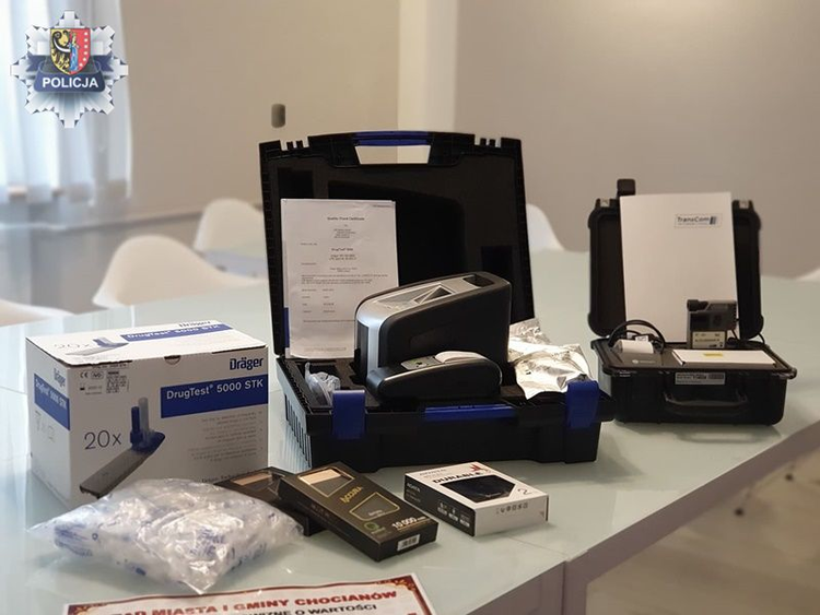 Chocianowscy policjanci dostali sprzęt. Zaraz potem był w akcji