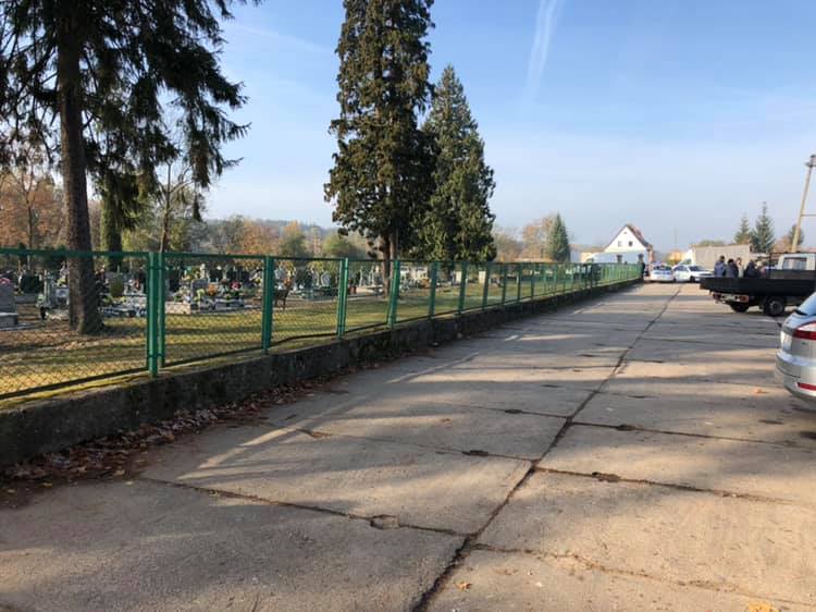 Niewybuch na cmentarzu w Przemkowie