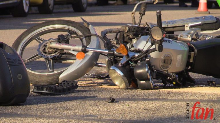 Potrącenie motocyklisty (FOTO, WIDEO)