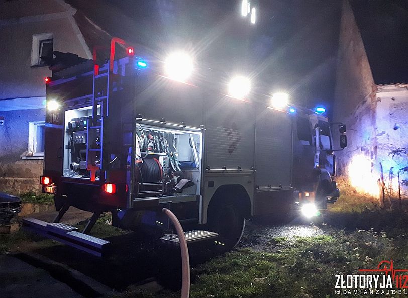 Pożar siana w Kwiatowie