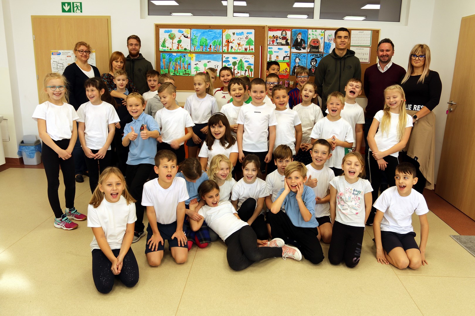 Piłkarze Górnika z wizytą w szkole