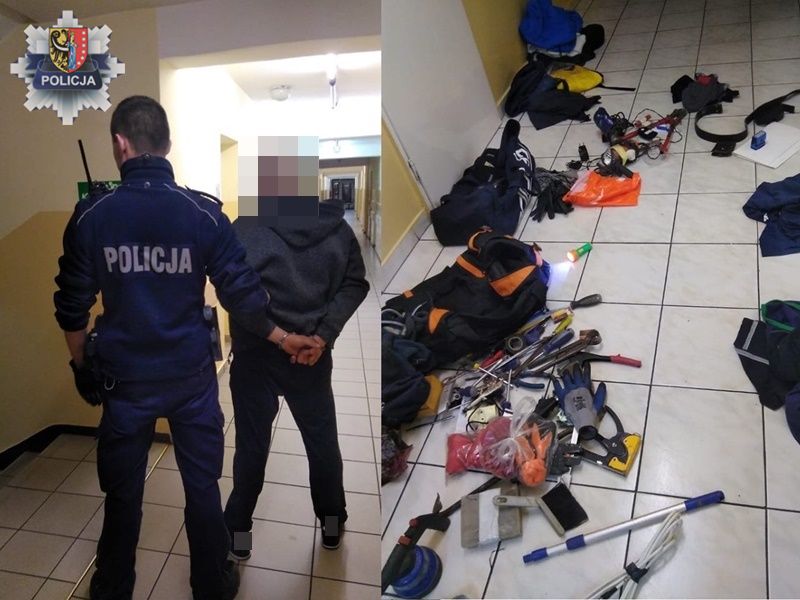 Był poszukiwany. Włamał się do piwnicy  