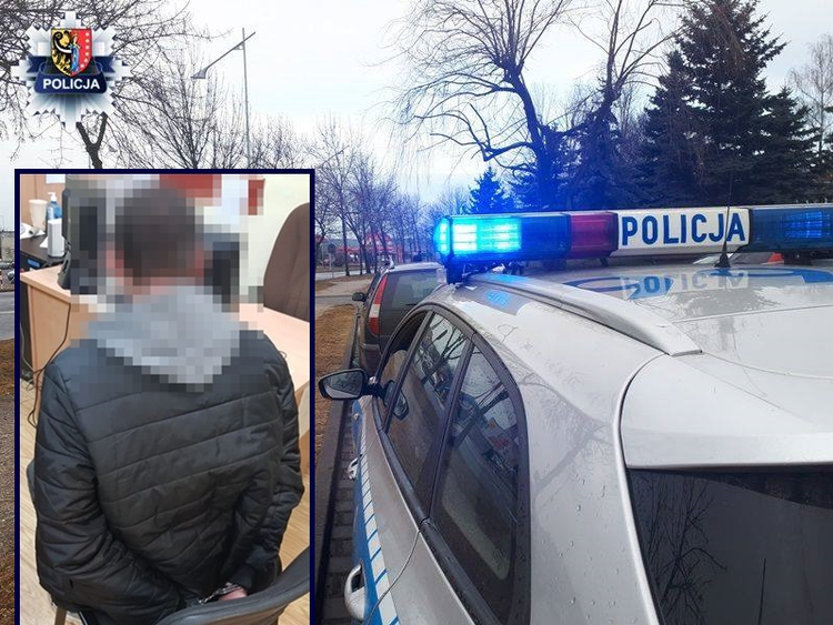 Sklepowy złodziej w rękach policji  