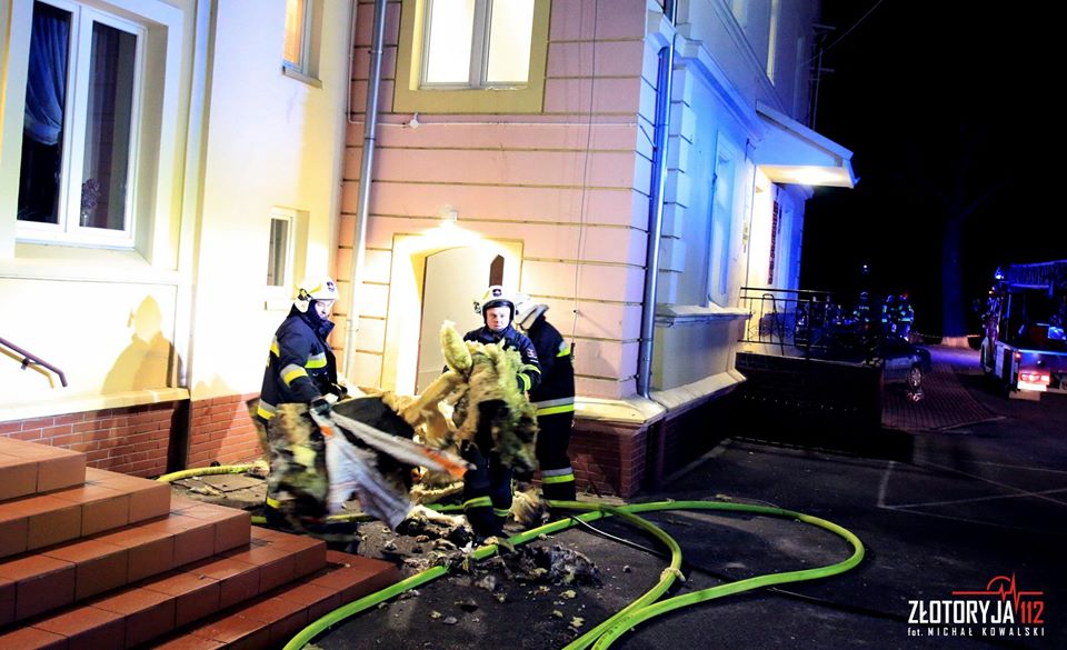 Pożar urzędu gminy (FOTO)