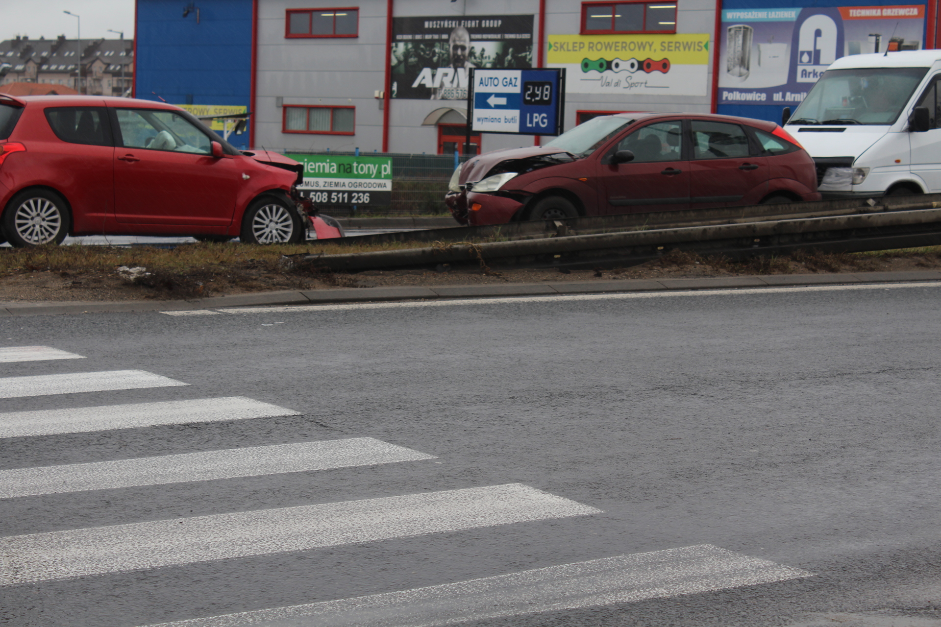 Zderzenie na DK 3 w Polkowicach