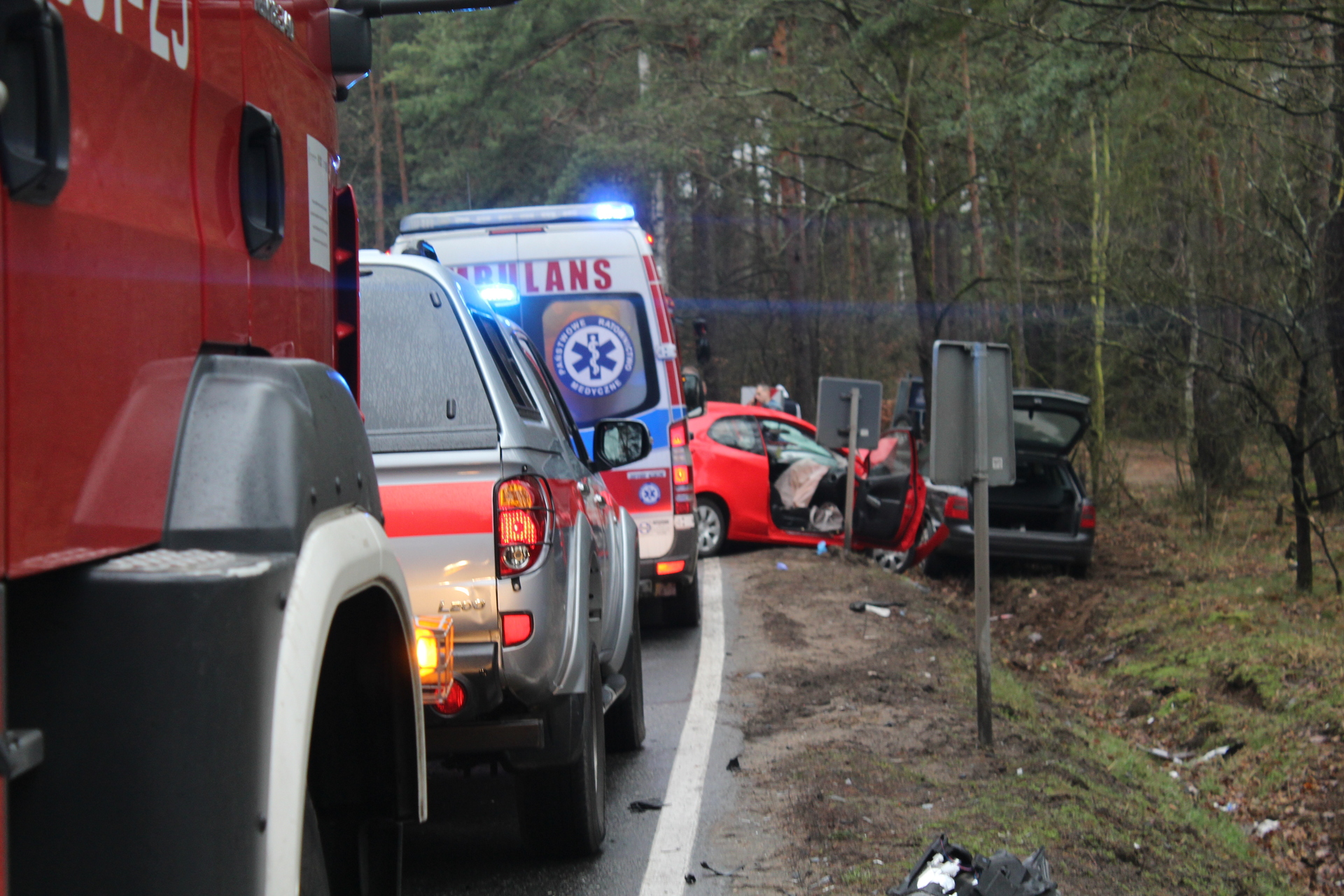 Tragiczny wypadek między Polkowicami a Parchowem.