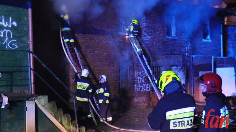 Pożar w sąsiedztwie zamku (FOTO, WIDEO)