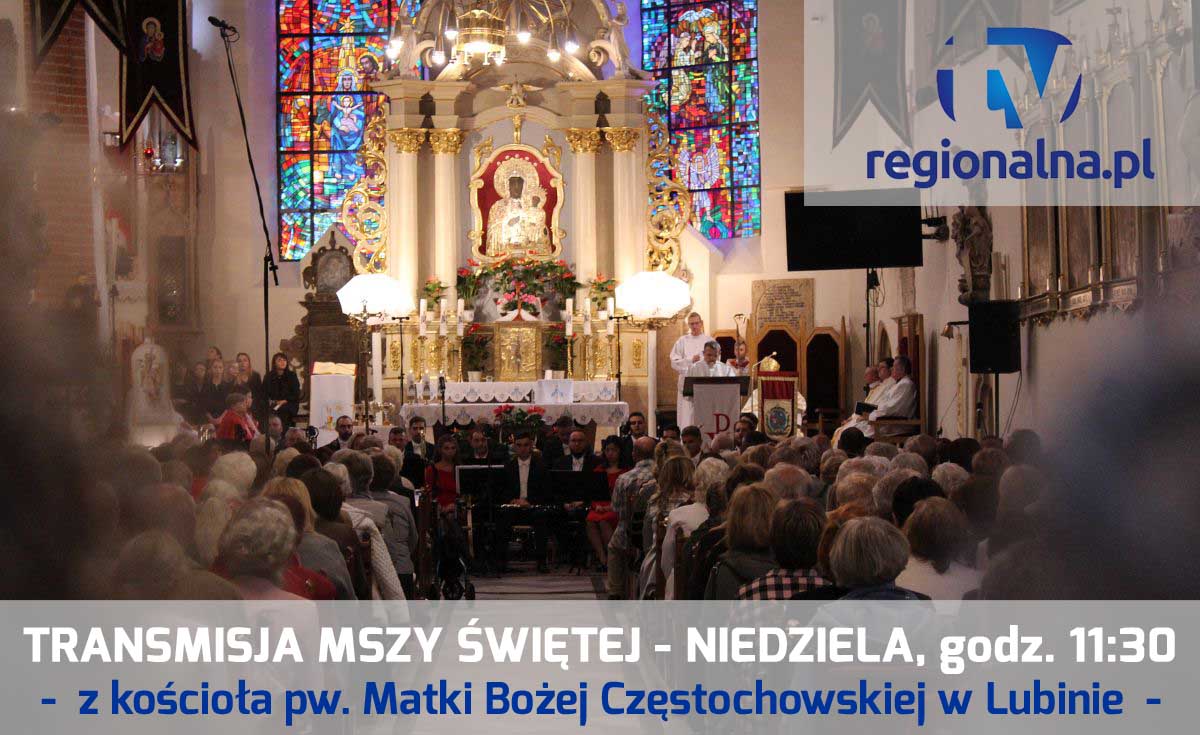 Transmisja mszy świętej z lubińskiego kościoła