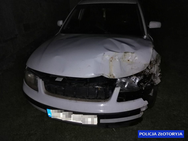 Uderzył w drzewa i uciekł. Miał 1,5 promila