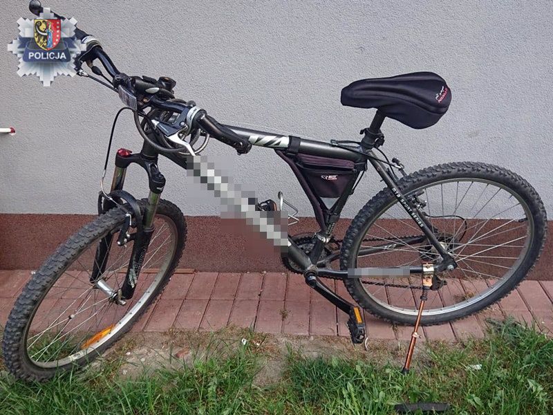 Złodziej rowerów w rękach policji