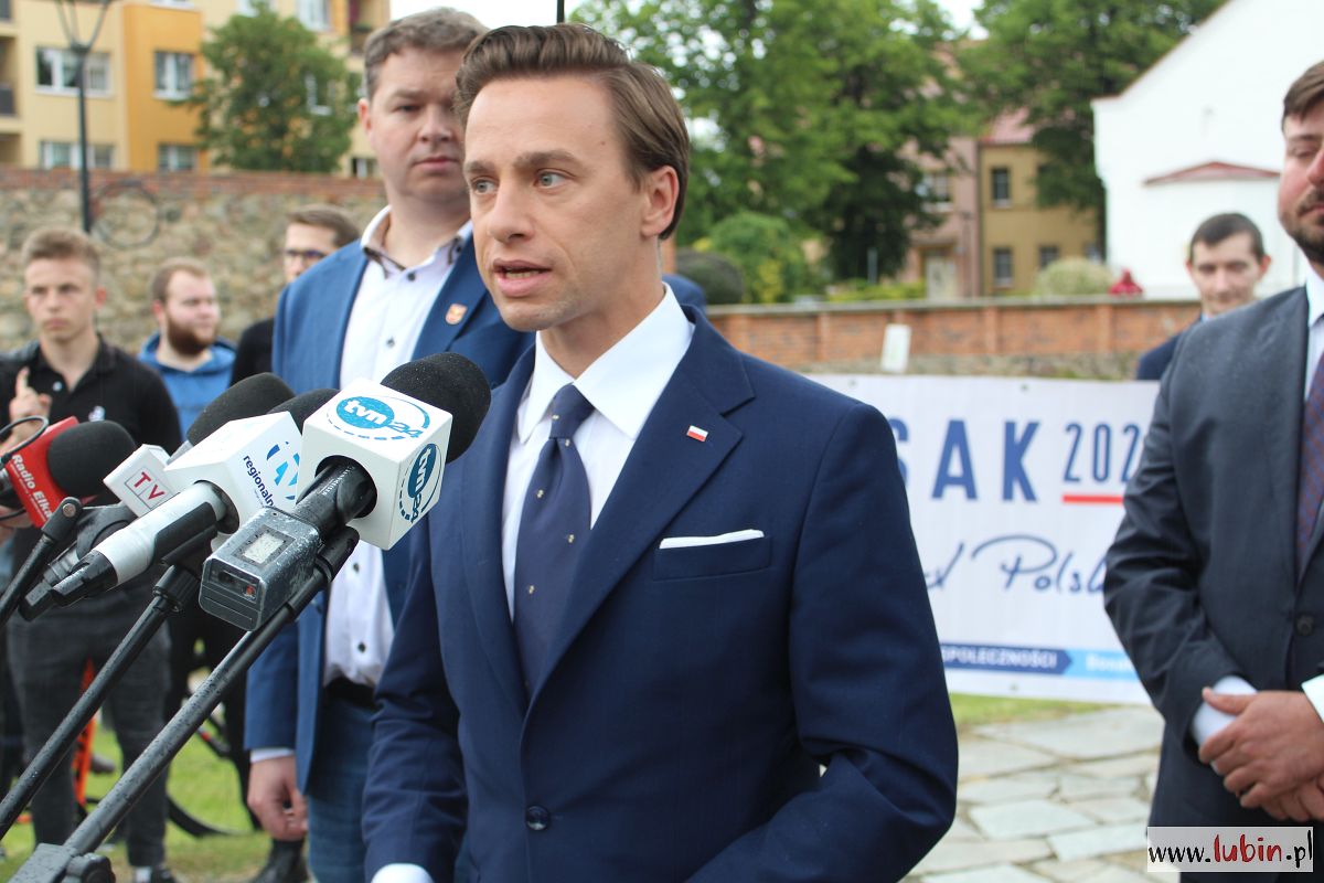 Krzysztof Bosak w Lubinie o KGHM (FOTO)