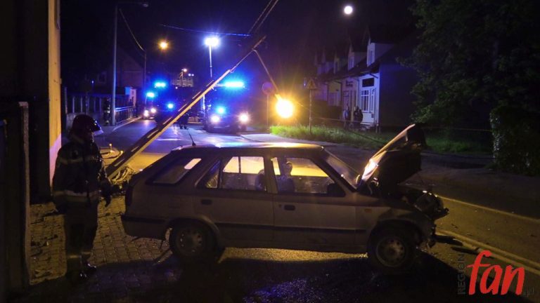Ulicą Limanowskiego pędziła Skoda… (FOTO, WIDEO)