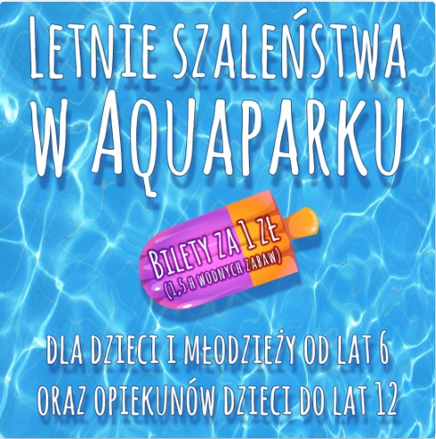 1,5 h wodnej zabawy za 1 PLN