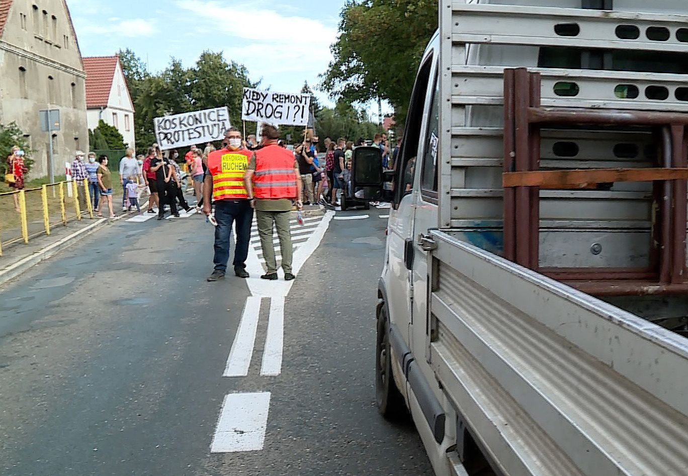 W ramach protestu blokowali ruch (WIDEO)