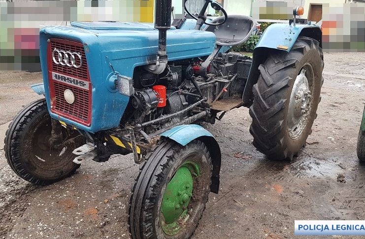 Pijany traktorzysta rzucił wyzwanie policji (WIDEO)