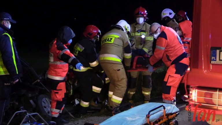 Uniknął zderzenia z dzikami, trafił do szpitala (WIDEO)