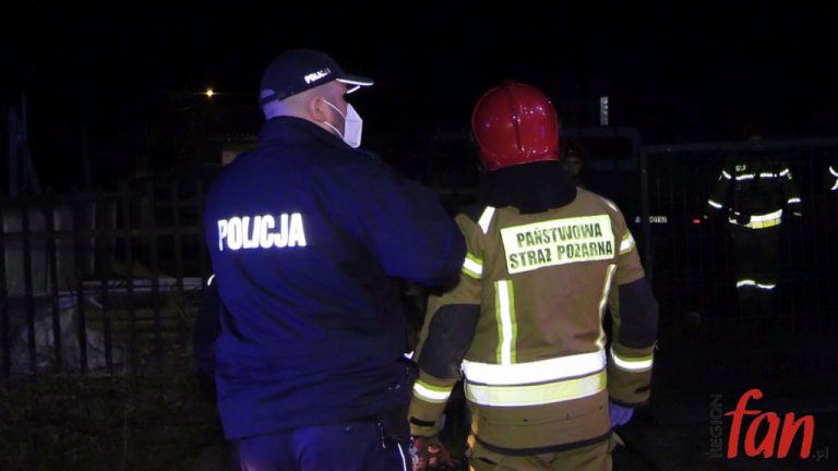 Pożar w garażu. Pomoc przyszła w samą porę (WIDEO)