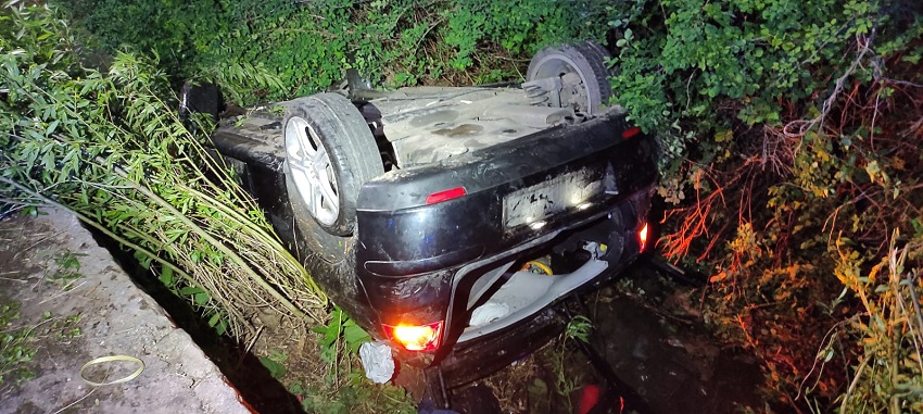 Nietrzeźwy wjechał do rzeki