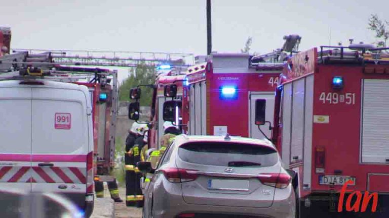 Pożar na terenie kopalni w Zimniku (WIDEO)