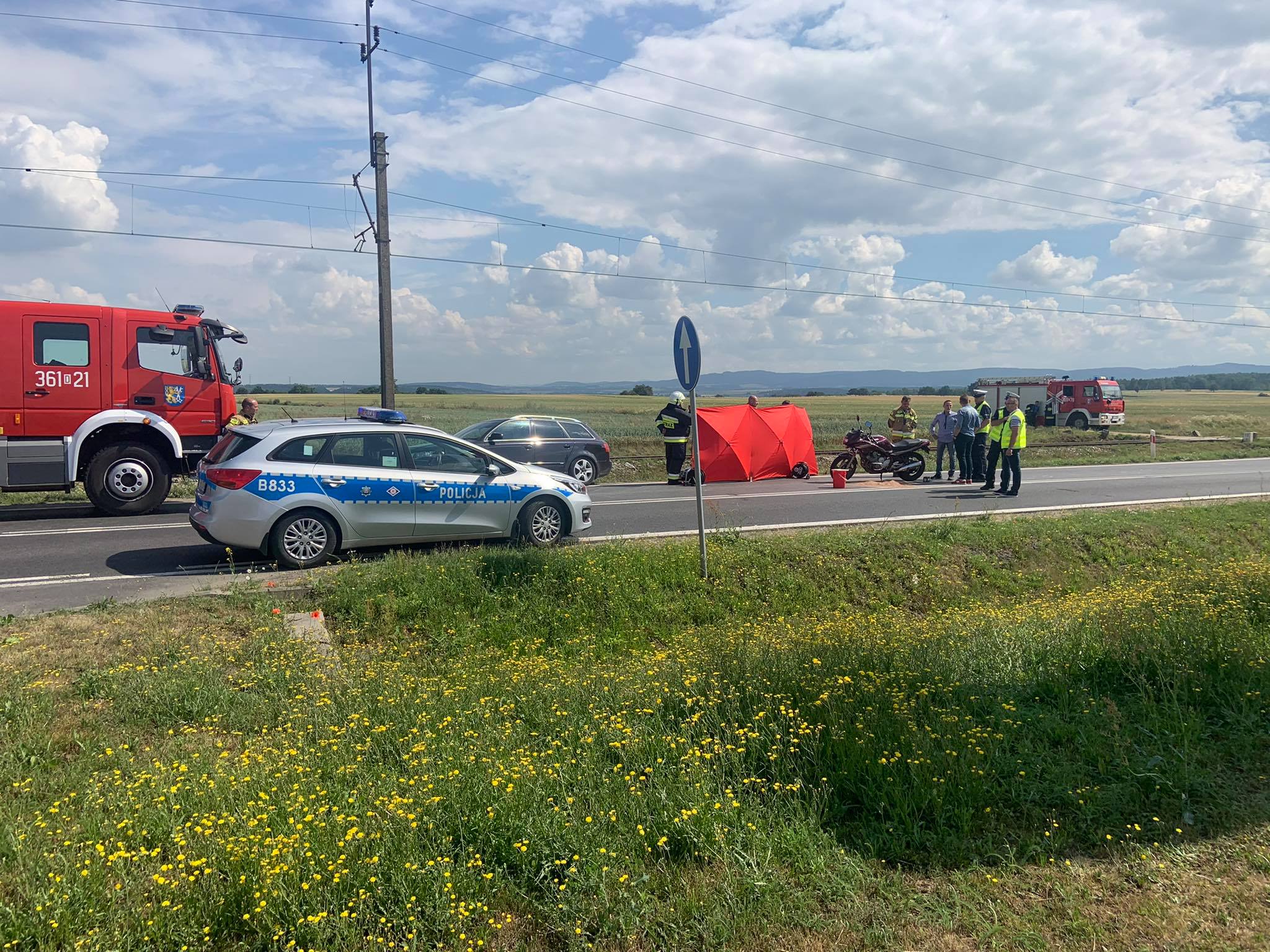 Śmiertelny wypadek na drodze Legnica-Złotoryja